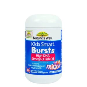 Viên Nhai Dầu Cá Cho Bé Nature's Way Kids Smart Omega-3 Fish Oil Trio